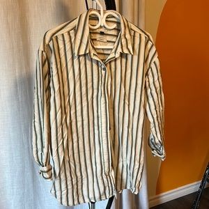 Button down shirt over sized